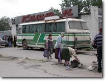 Typical bus servicing Tovste - Chernivtsi route